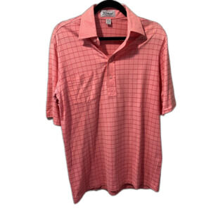 The Titleist Collection Polo Shirt Mens Medium Pink Golf